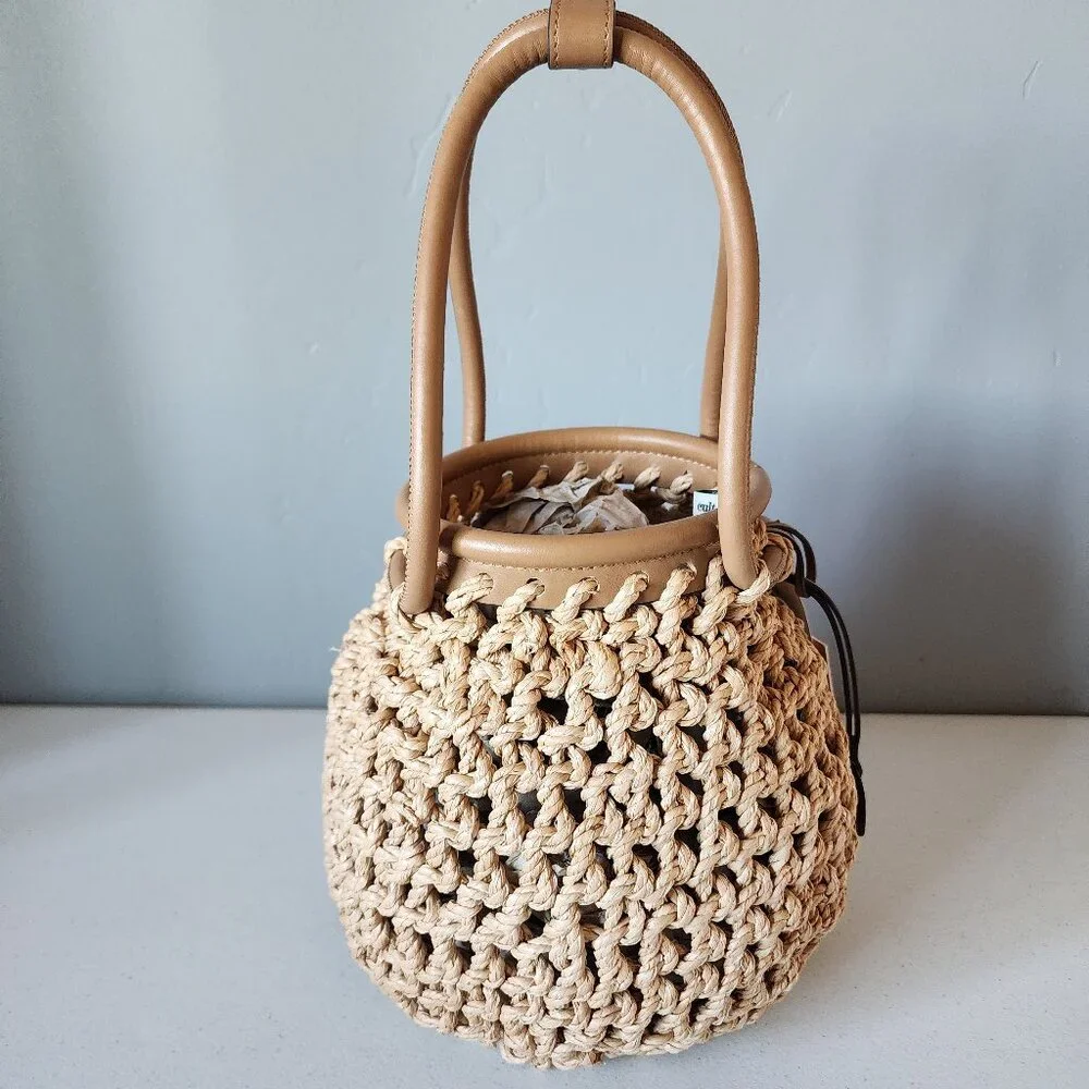 Cult Gaia Woven Tote "NEW" - Picture 9 of 16